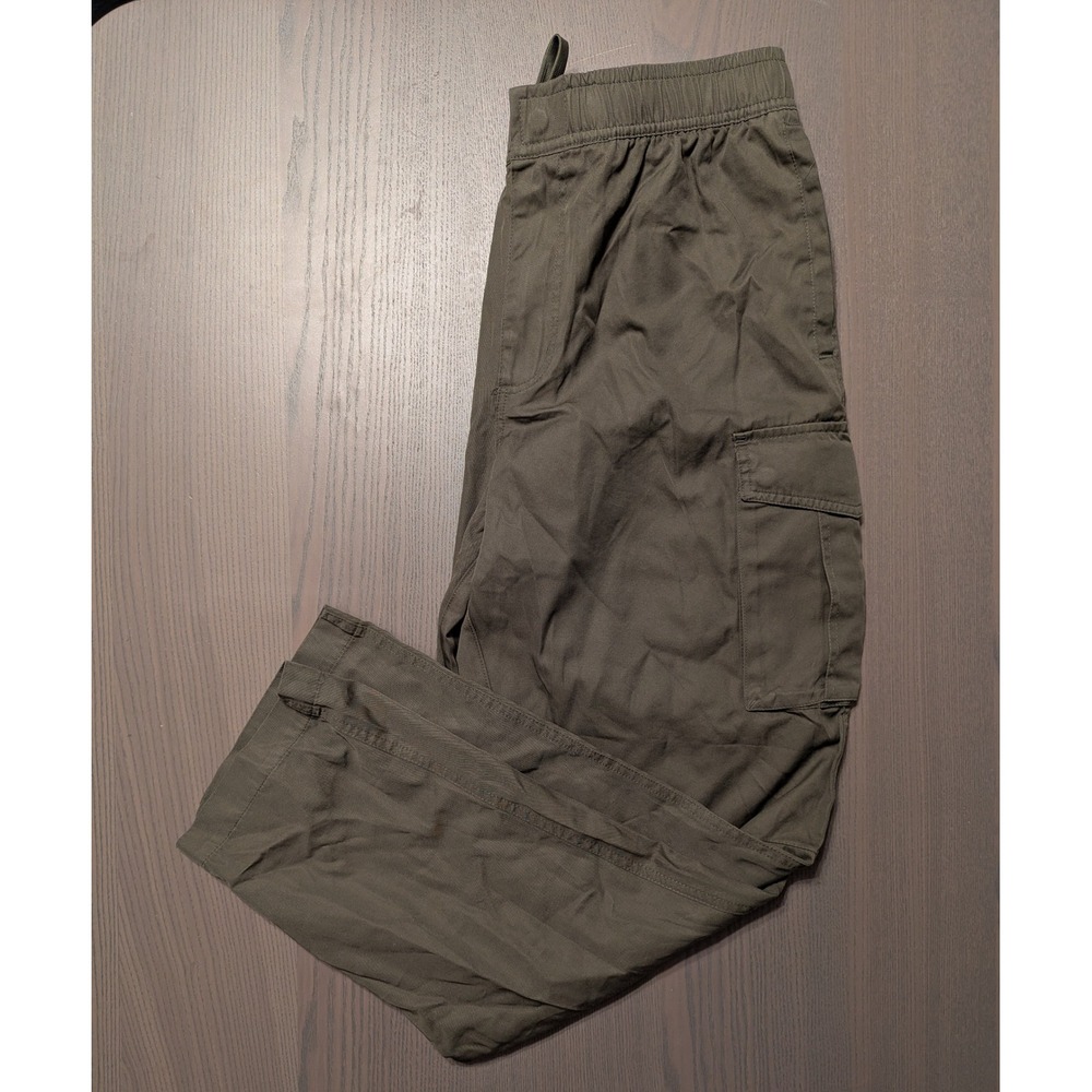 NWT CSG Mens Large Cargo Pants Olive Green Tapered Leg Standard Fit